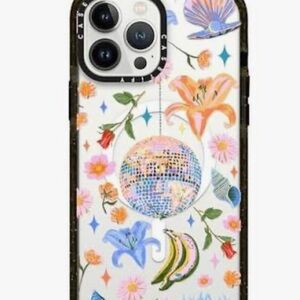 Floral Disco Ball Phone Case - Multicolor